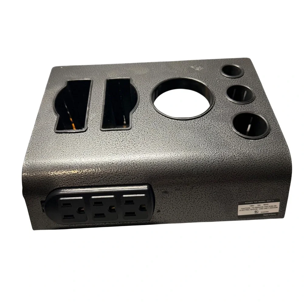 Professional‎ Salon Tool Organizer Desktop Station Blow Dryer Holder 3-Outlet